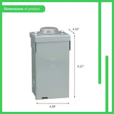 Square D Homeline 70-Amp 2-Space 4-Circuit Outdoor Main Lug Load Center - HOM24L70RBCP