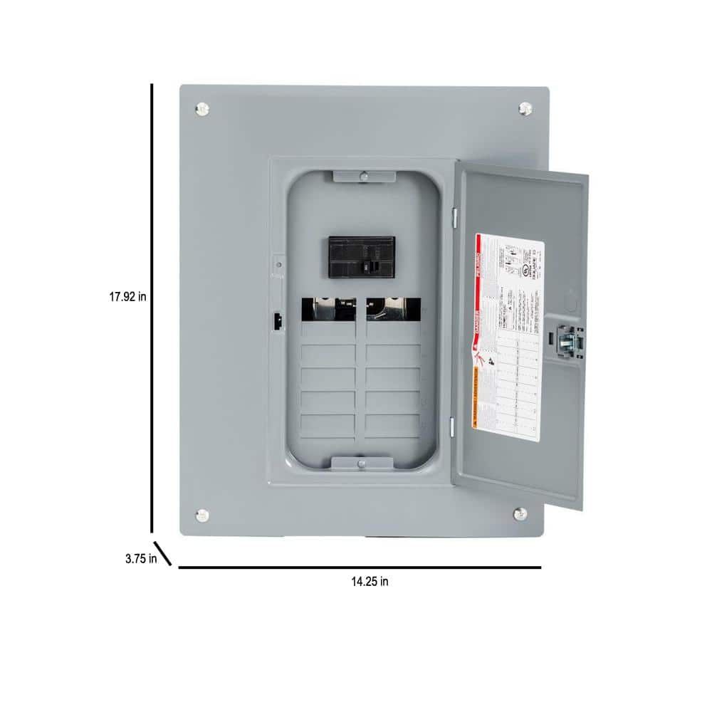 Square D Homeline 70-Amp 2-Space 4-Circuit Outdoor Main Lug Load Center - HOM24L70RBCP