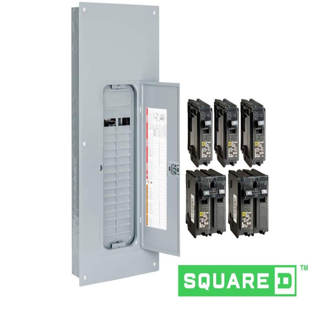 Square D Homeline 225-Amp 30-Space 60-Circuit Indoor Convertible Plug-On Neutral Load Center - HOM3060L225PGCVP