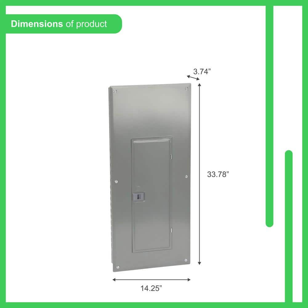 Square D Homeline 100-Amp 30-Space 60-Circuit Indoor Main Breaker Plug-On Neutral Load Center - HOM3060M100PC