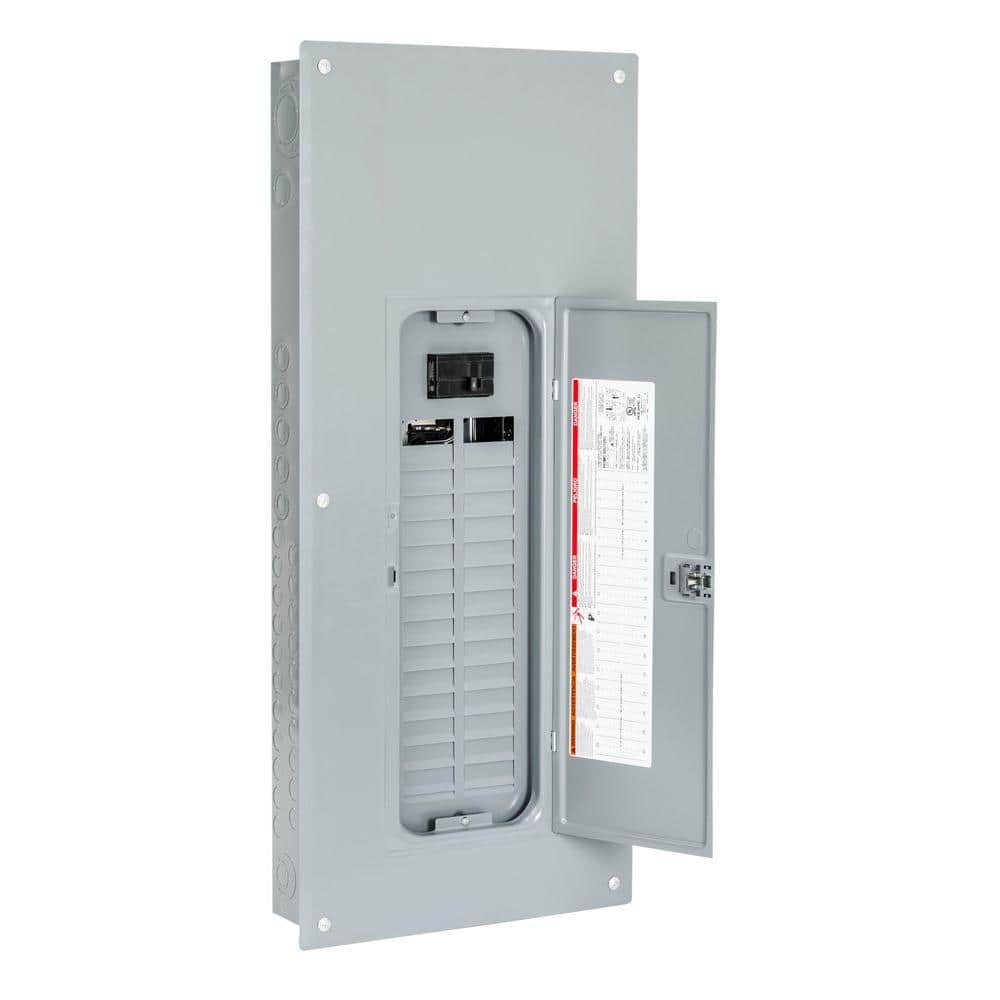 Square D Homeline 100-Amp 30-Space 60-Circuit Indoor Main Breaker Plug-On Neutral Load Center - HOM3060M100PC