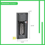 Homeline 125 Amp 30-Space 60-Circuit Indoor Main Breaker Plug-On Neutral Load Center with Cover