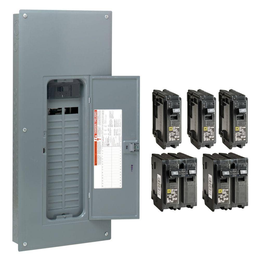 Square D Homeline 150-Amp 30-Space 60-Circuit Indoor Main Breaker Plug-On Neutral Load Center - HOM3060M150PCVP