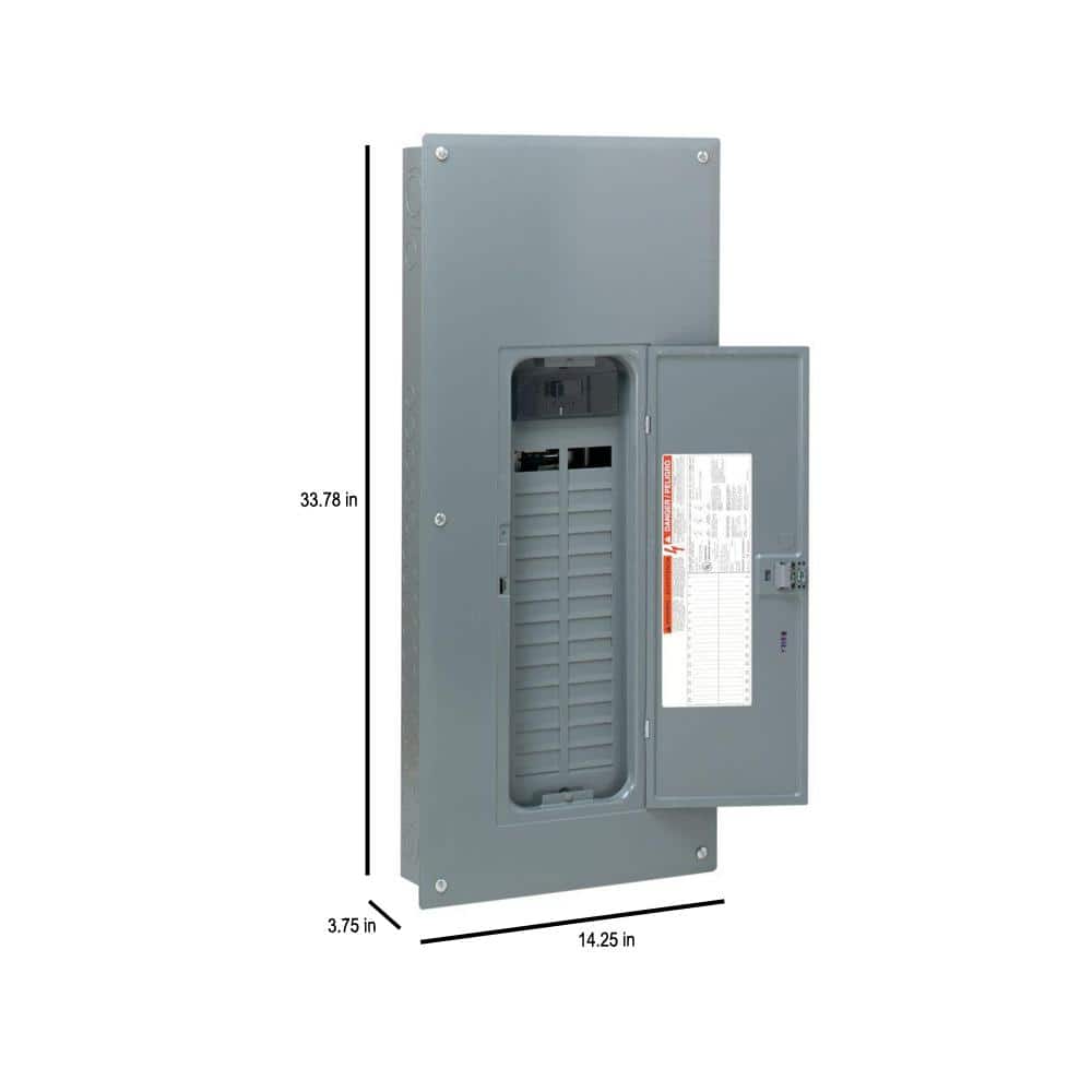 Square D Homeline 150-Amp 30-Space 60-Circuit Indoor Main Breaker Plug-On Neutral Load Center - HOM3060M150PCVP