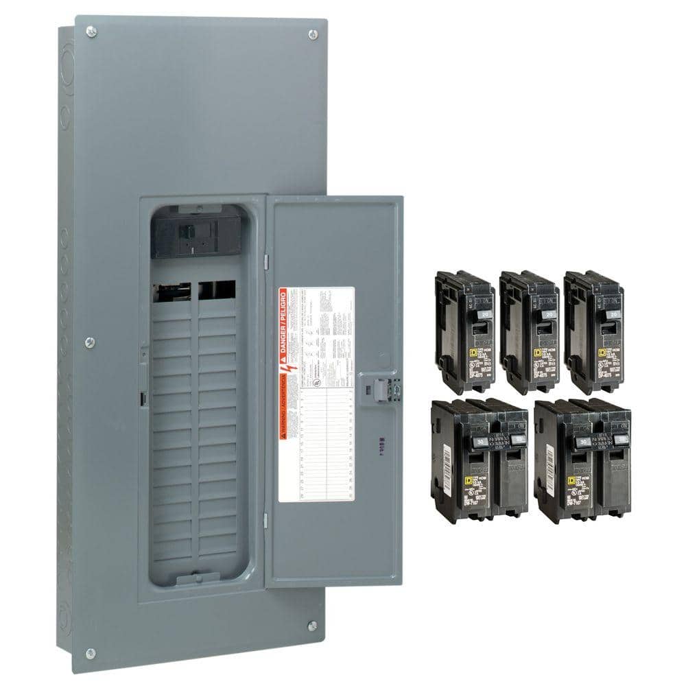 Square D Homeline 200-Amp 30-Space 60-Circuit Indoor Main Breaker Plug-On Neutral Load Center - HOM3060M200PCVP