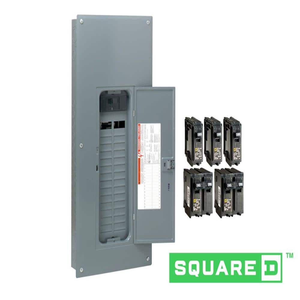 Square D Homeline 200-Amp 30-Space 60-Circuit Indoor Main Breaker Plug-On Neutral Load Center - HOM3060M200PCVP