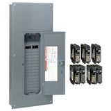 Square D Homeline Qwik-Grip 200-Amp 30-Space 60-Circuit Indoor Main Breaker Plug-On Neutral Load Center - HOM3060M200PQCVP