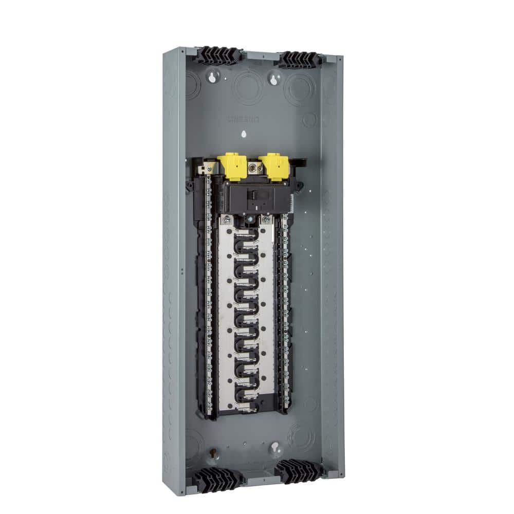 Square D Homeline Qwik-Grip 200-Amp 30-Space 60-Circuit Indoor Main Breaker Plug-On Neutral Load Center - HOM3060M200PQCVP