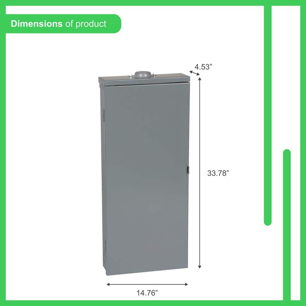 Square D Homeline 200-Amp 30-Space 60-Circuit Outdoor Main Breaker Plug-On Neutral Load Center - HOM3060M200PRBVP