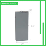 Square D Homeline 200-Amp 30-Space 60-Circuit Outdoor Main Breaker Plug-On Neutral Load Center - HOM3060M200PRBVP
