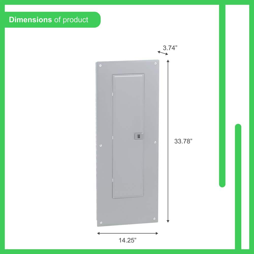 Square D Homeline 200 Amp 40-Space 80-Circuit Indoor Main Breaker Plug-On Neutral Load Center, Cover, 3ct CAFI breaker Value Pack