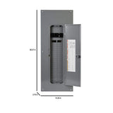 Square D Homeline 200 Amp 40-Space 80-Circuit Indoor Main Breaker Plug-On Neutral Load Center, Cover, 3ct CAFI breaker Value Pack
