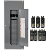 Square D Homeline Qwik-Grip 200-Amp 40-Space 80-Circuit Indoor Main Breaker Plug-On Neutral Load Center - HOM4080M200PQCVP