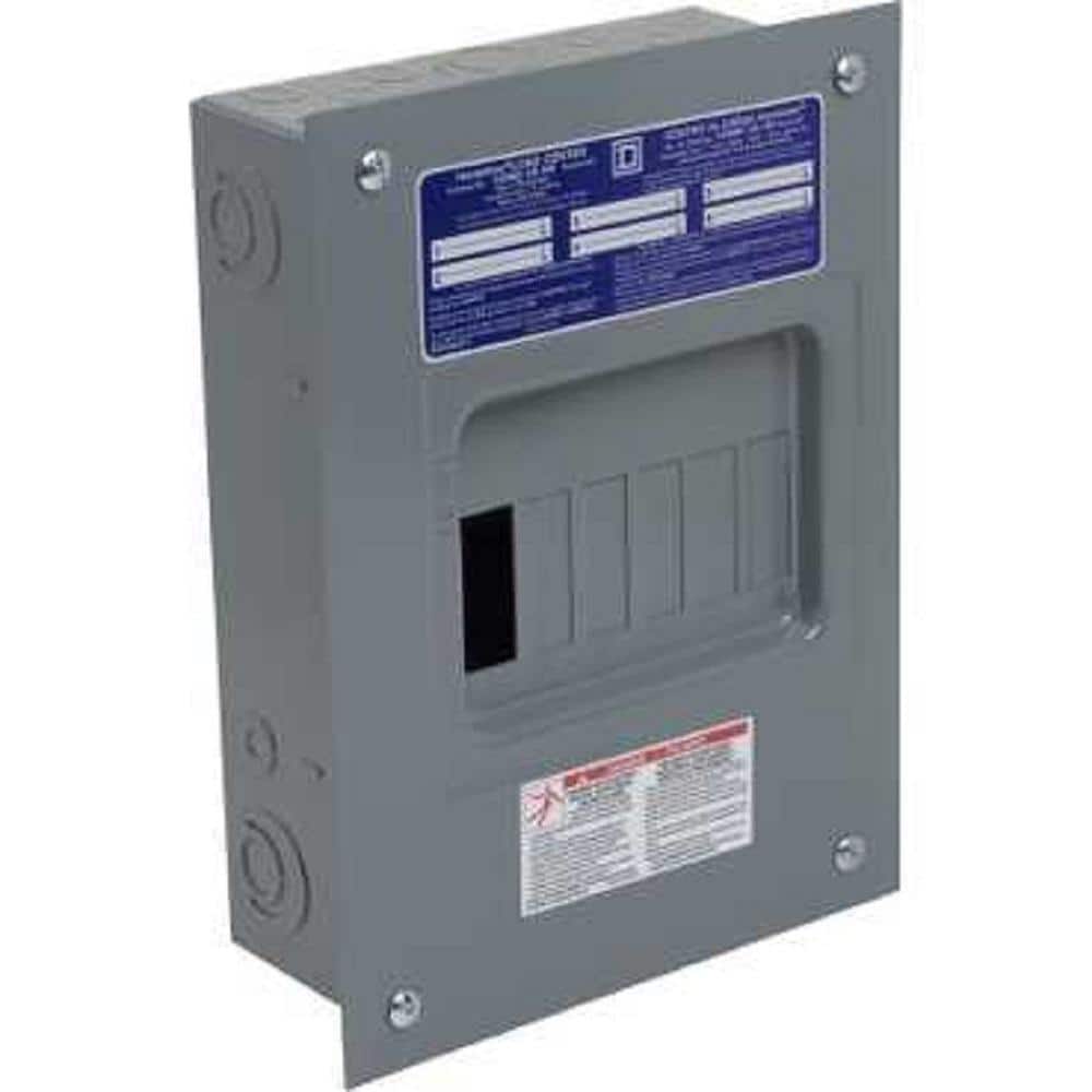 Square D Homeline 100-Amp 6-Space 12-Circuit Indoor Convertible Load Center - HOM612L100FCP