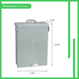 Square D Homeline 100-Amp 6-Space 12-Circuit Outdoor Main Lug Load Center - HOM612L100RBCP