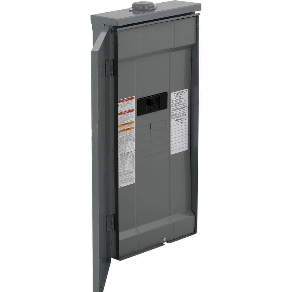 Square D Homeline 200-Amp 8-Space 16-Circuit Outdoor Main Breaker Plug-On Neutral Load Center - HOM816M200PFTRB
