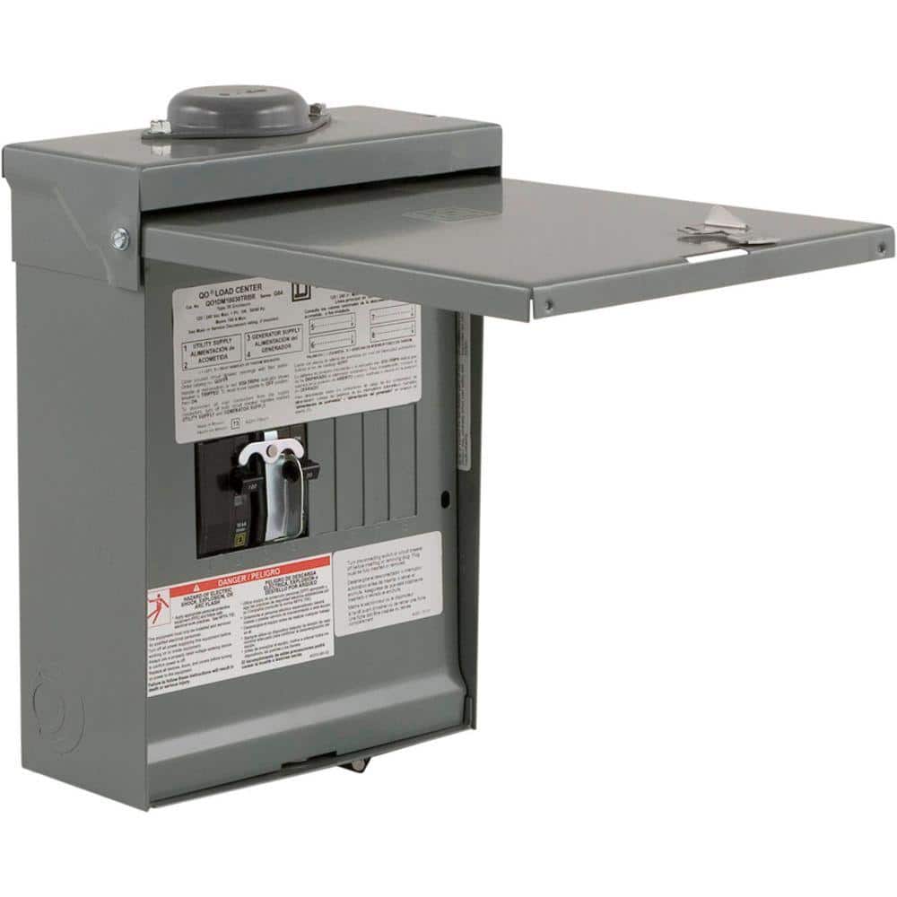 QO 30-Amp 4-Space 8-Circuit Generator Main Breaker Outdoor Manual Transfer Switch
