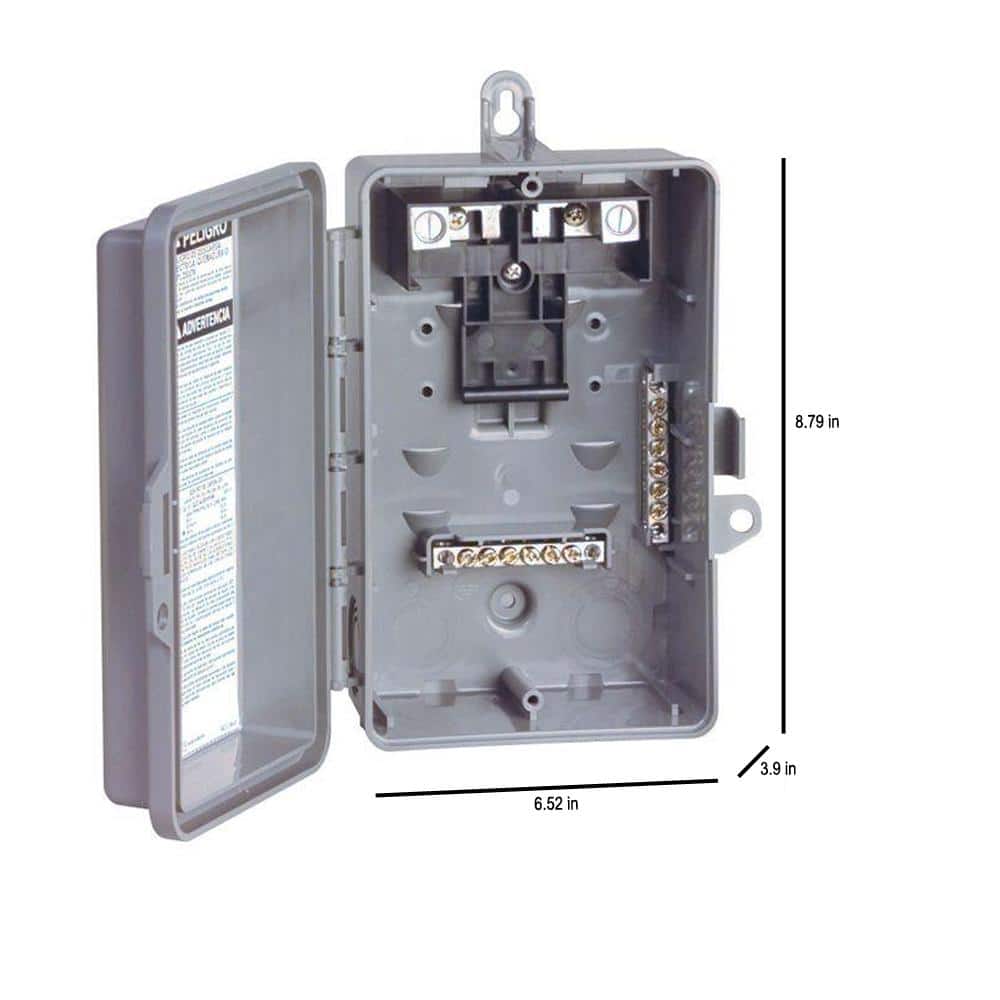 Square D QO 60-Amp 2-Space 4-Circuit Outdoor Main Lug Load Center - QO24L60NRNM