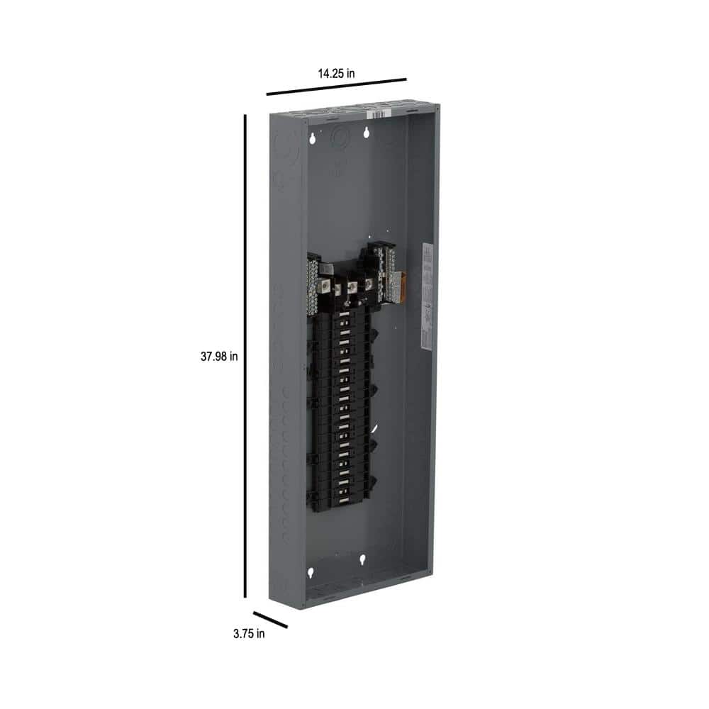 Square D QO 225 Amp 42-Space 42-Circuit 3-Phase Main Lug Load Center with Ground Bar