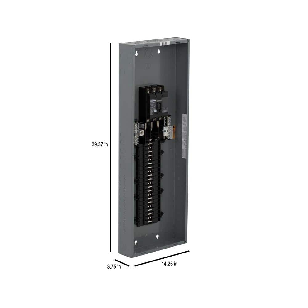 Square D QO 225 Amp 42-Space 42-Circuit 3-Phase Main Breaker Load Center