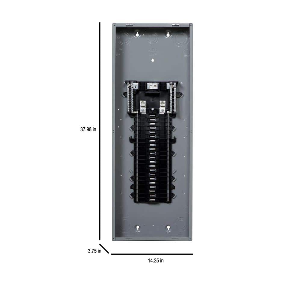 Square D QO 225 Amp 42-Space 42-Circuit Indoor Main Lug Plug-On Neutral Load Center with Cover, Ground Bar