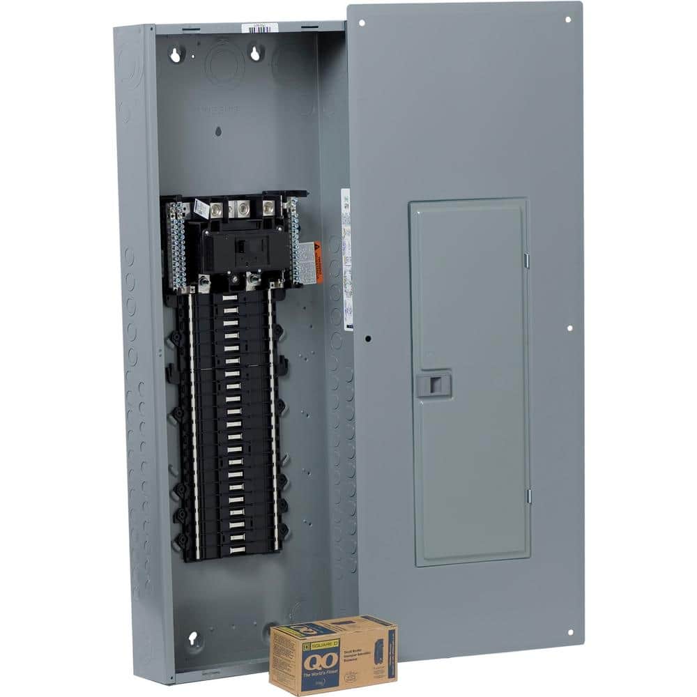 Square D QO 200-Amp 42-Space 42-Circuit Indoor Convertible Plug-On Neutral Load Center - QO42M200PCVP
