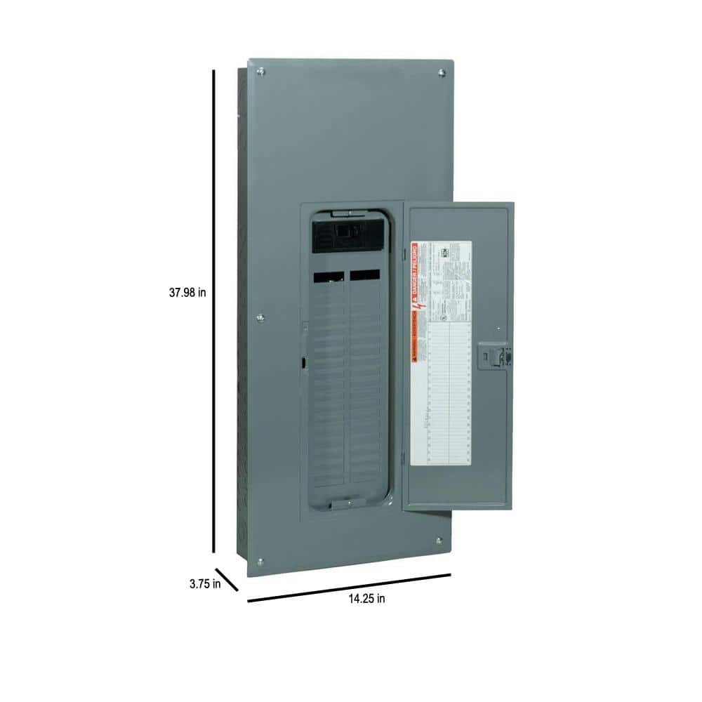 Square D QO Qwik-Grip 200-Amp 42-Space 42-Circuit Indoor Convertible Plug-On Neutral Load Center - QO42M200PQCVP