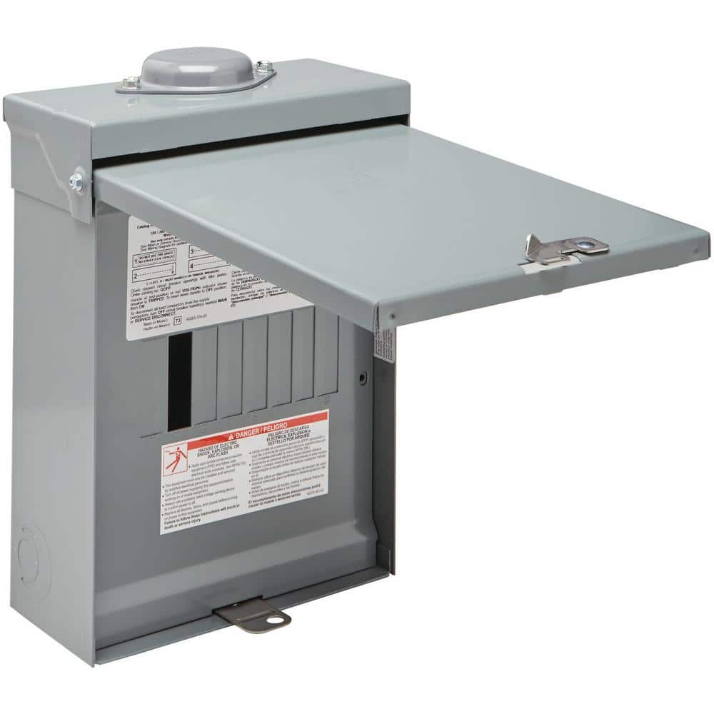 Square D 100-Amp 6-Space 12-Circuit Outdoor Main Lug Load Center - QO612L100RBCP