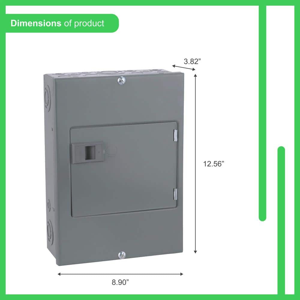 Square D 100-Amp 8-Space 16-Circuit Indoor Main Lug Load Center - QO816L100DS