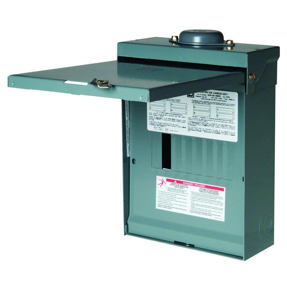 Square D 100-Amp 8-Space 16-Circuit Outdoor Main Lug Load Center - QO816L100RBCP