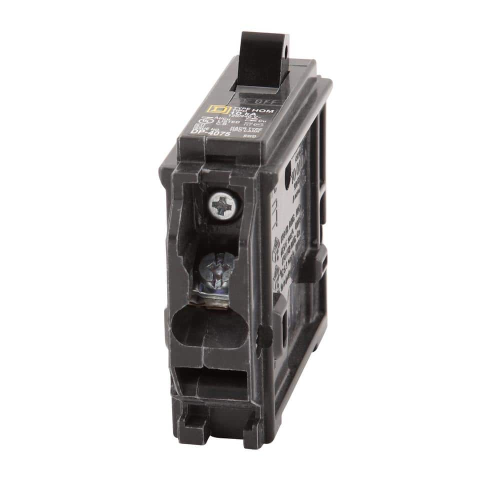 Square D Homeline 1-20 and 1-15 Amp Single-Pole, and 1-30 Amp 2-Pole Circuit Breakers (3-pack)