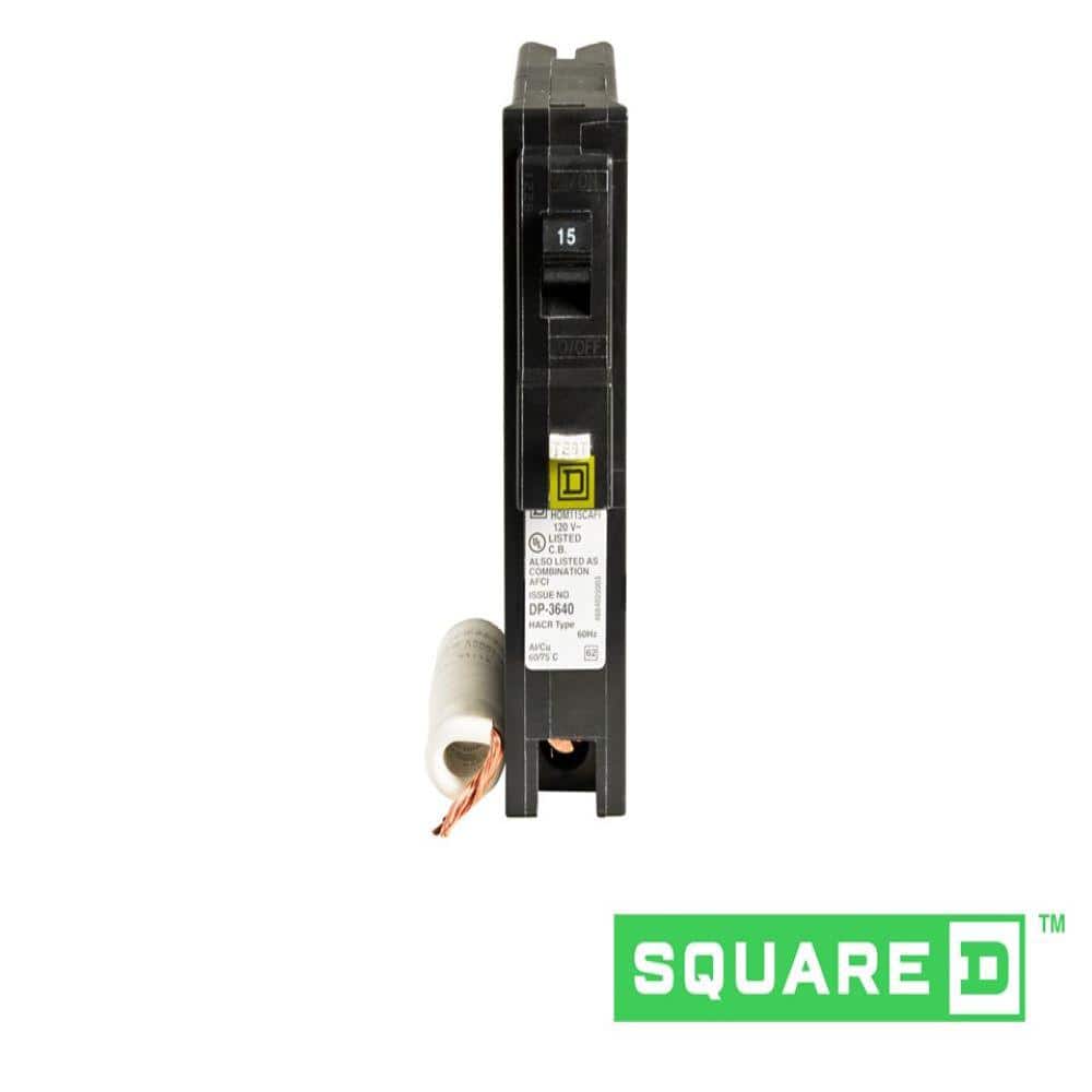 Square D Homeline 15 Amp Single-Pole Combination Arc Fault Circuit Breaker(HOM115CAFIC)