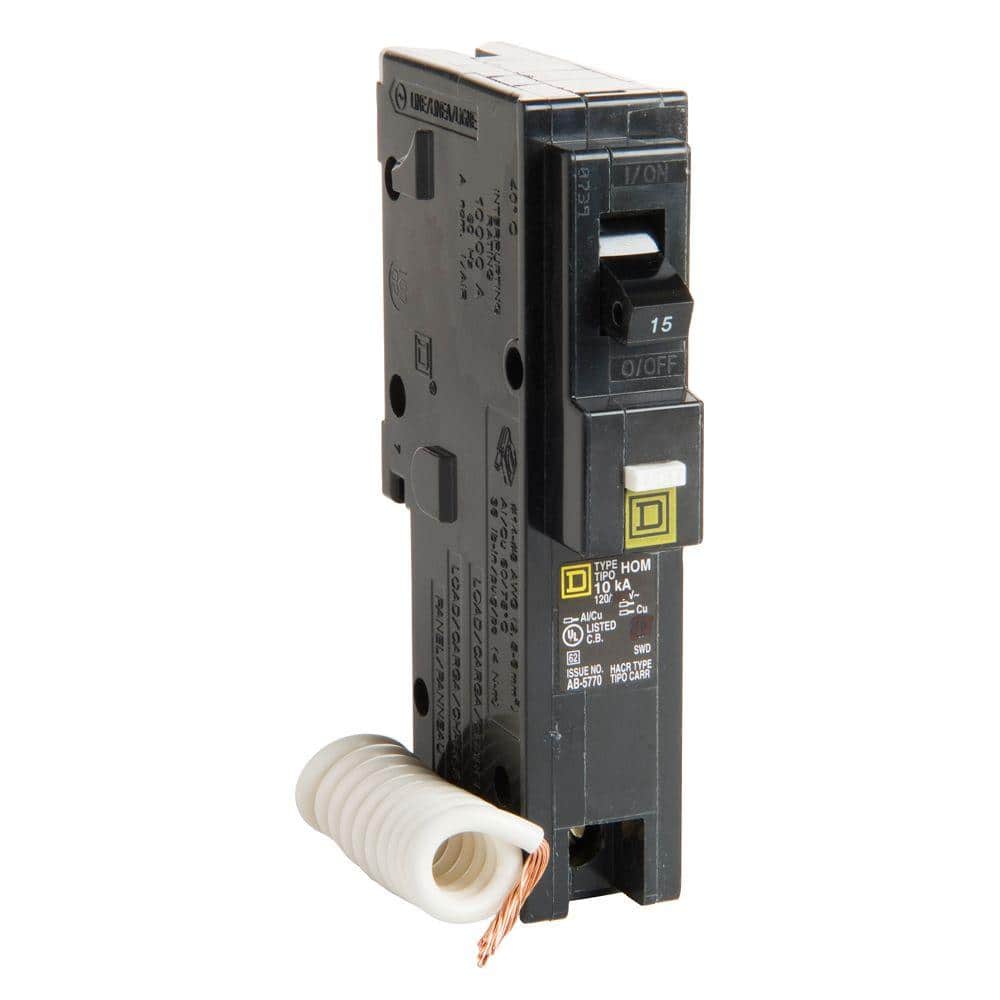 Square D Homeline 15 Amp Single-Pole Combination Arc Fault Circuit Breaker (6-Pack)