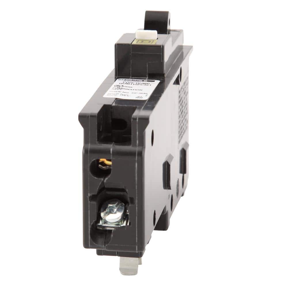 Square D Homeline 15 Amp Single-Pole Plug-On Neutral Combination Arc Fault Circuit Breaker(HOM115PCAFIC)