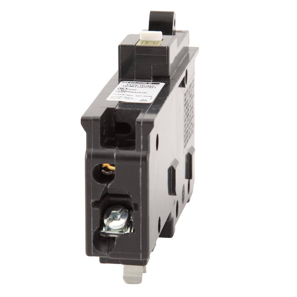 Square D Homeline 15 Amp Single-Pole Plug-On Neutral Combination Arc Fault Circuit Breaker (12-pack)