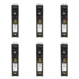 Square D Homeline 15 Amp Single-Pole Plug-On Neutral Dual Function (CAFCI and GFCI) Circuit Breaker (6-Pack)