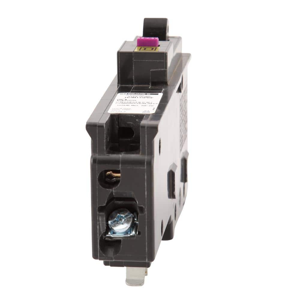 Square D Homeline 15 Amp Single-Pole Plug-On Neutral Dual Function (CAFCI and GFCI) Circuit Breaker (9-pack)