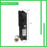 Schneider Electric Square D Homeline 20 Amp Single-Pole Combination Arc Fault Circuit Breaker, HOM120CAFIC