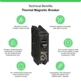 Square D Homeline 20 Amp Single-Pole Circuit Breaker(HOM120CP)