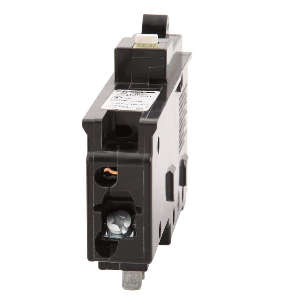 Square D Homeline 20 Amp Single-Pole Plug-On Neutral Combination Arc Fault Circuit Breaker(HOM120PCAFIC)