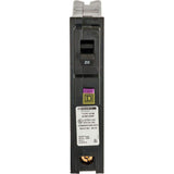 Square D Homeline 20 Amp Single-Pole Plug-On Neutral Dual Function (CAFCI and GFCI) Circuit Breaker (6-Pack)