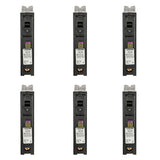 Square D Homeline 20 Amp Single-Pole Plug-On Neutral Dual Function (CAFCI and GFCI) Circuit Breaker (6-Pack)