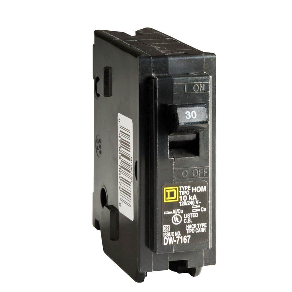 Square D Homeline 30 Amp Single-Pole Circuit Breaker(HOM130CP)