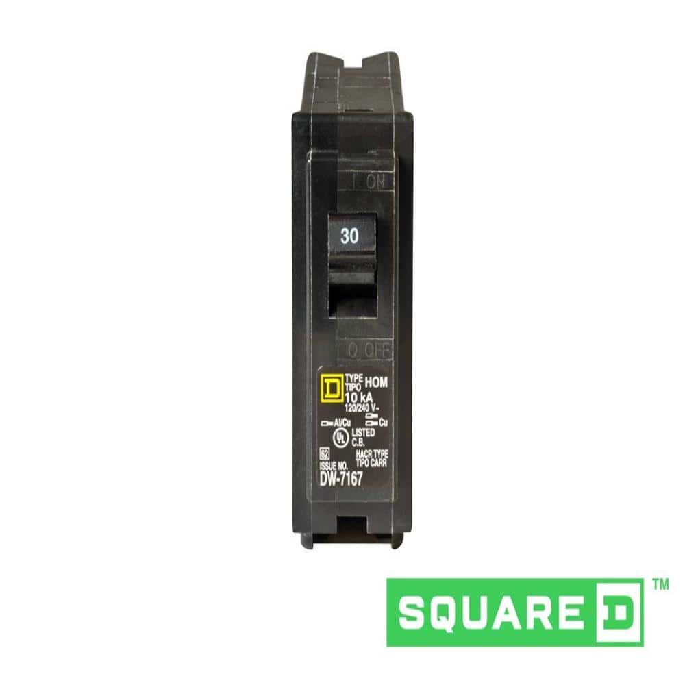 Square D Homeline 30 Amp Single-Pole Circuit Breaker(HOM130CP)