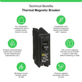Square D Homeline 30 Amp Single-Pole Circuit Breaker(HOM130CP)