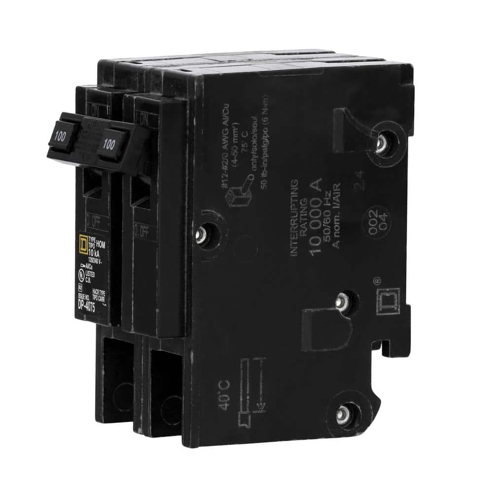 Square D Homeline 100 Amp 2-Pole Circuit Breaker