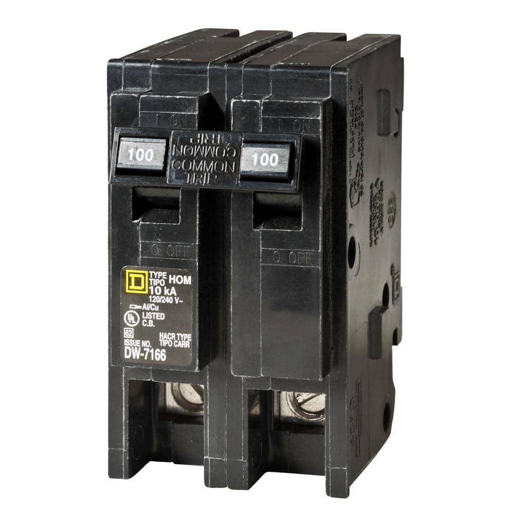 Square D Homeline 100 Amp 2-Pole Circuit Breaker