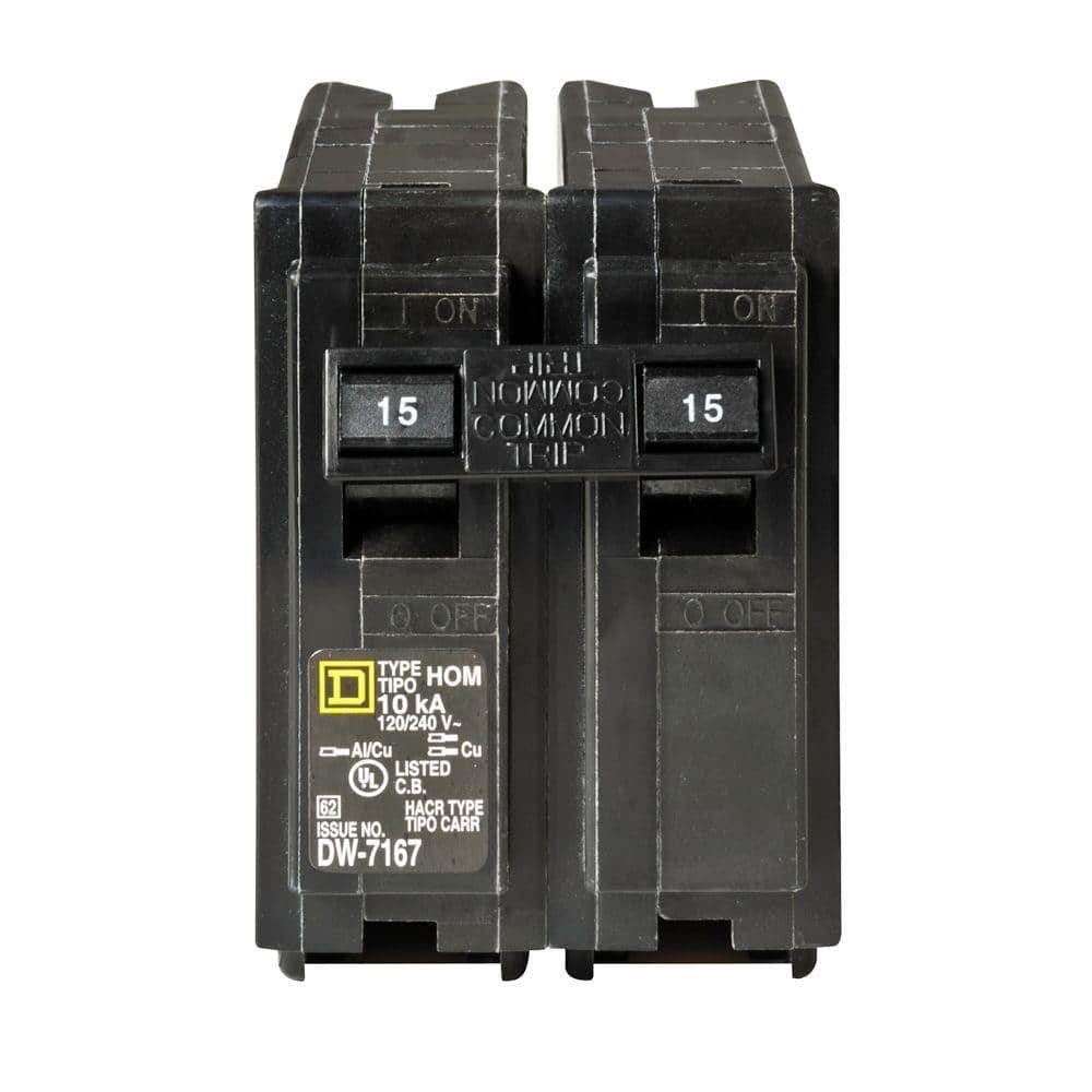 Square D Homeline 15 Amp 2-Pole Circuit Breaker(HOM215CP)