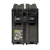 Square D Homeline 15 Amp 2-Pole Circuit Breaker, 120/240V (HOM215CP)