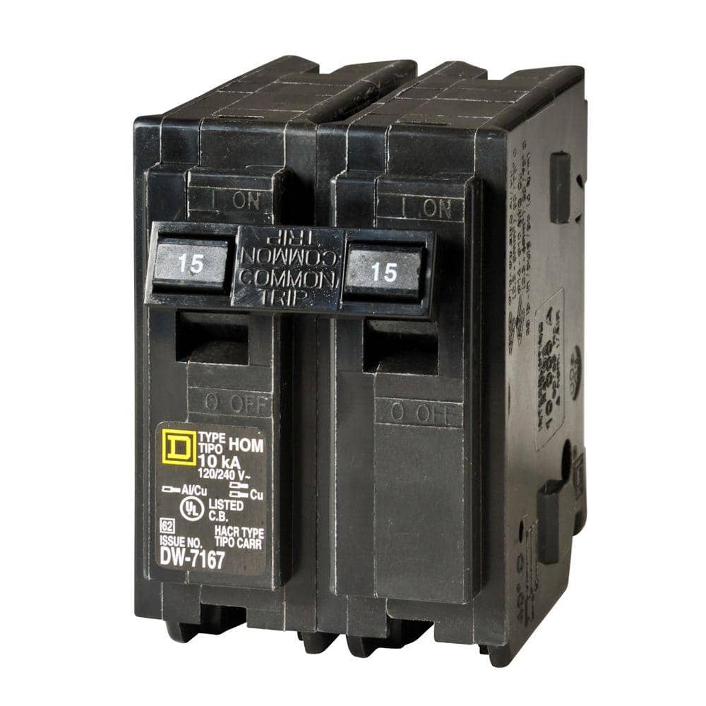 Square D Homeline 15 Amp 2-Pole Circuit Breaker(HOM215CP)